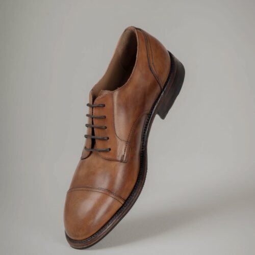 No. 03 - Derby Cap-Toe - Coñac-2